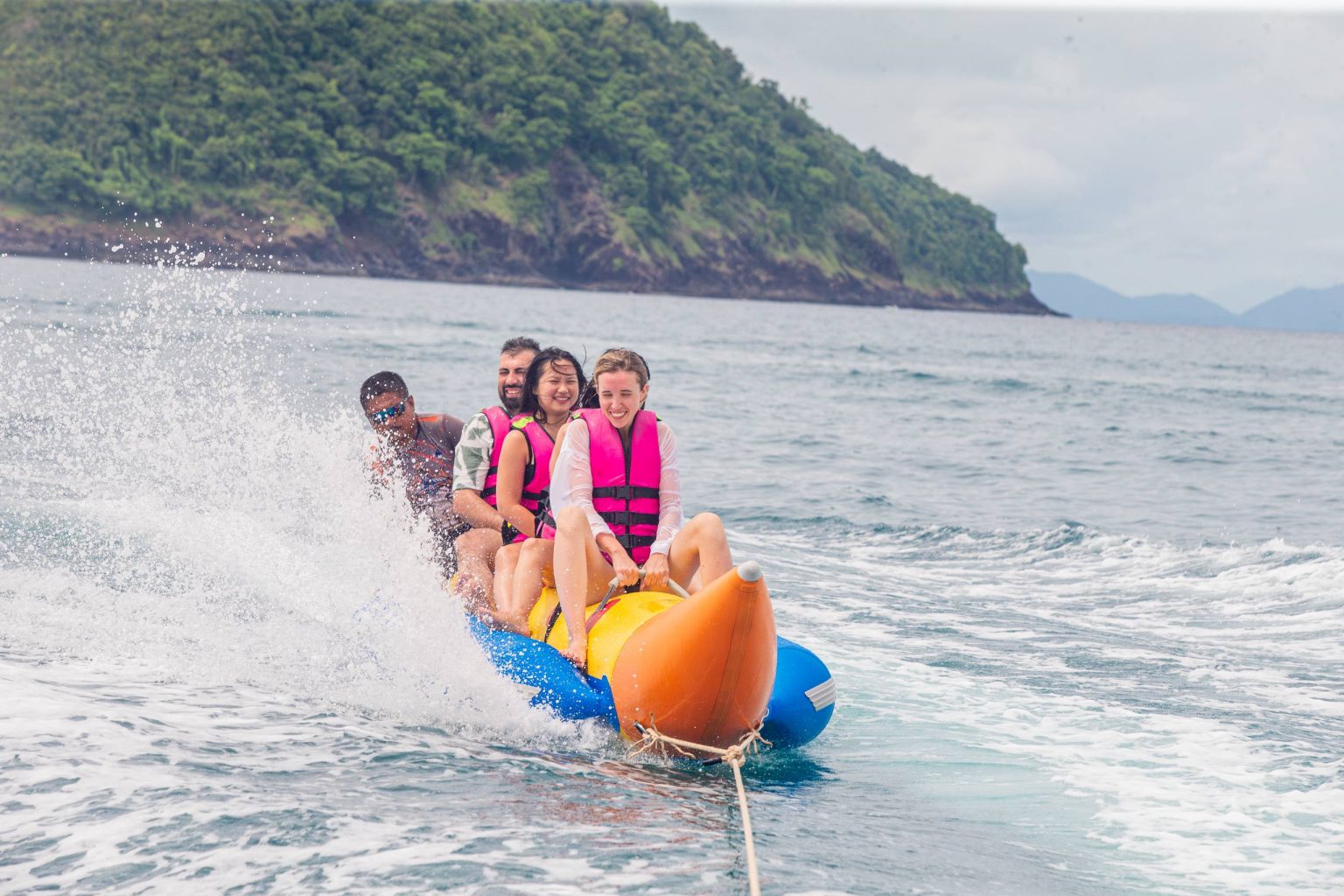 Coral Island and sunset at Promthep Cape