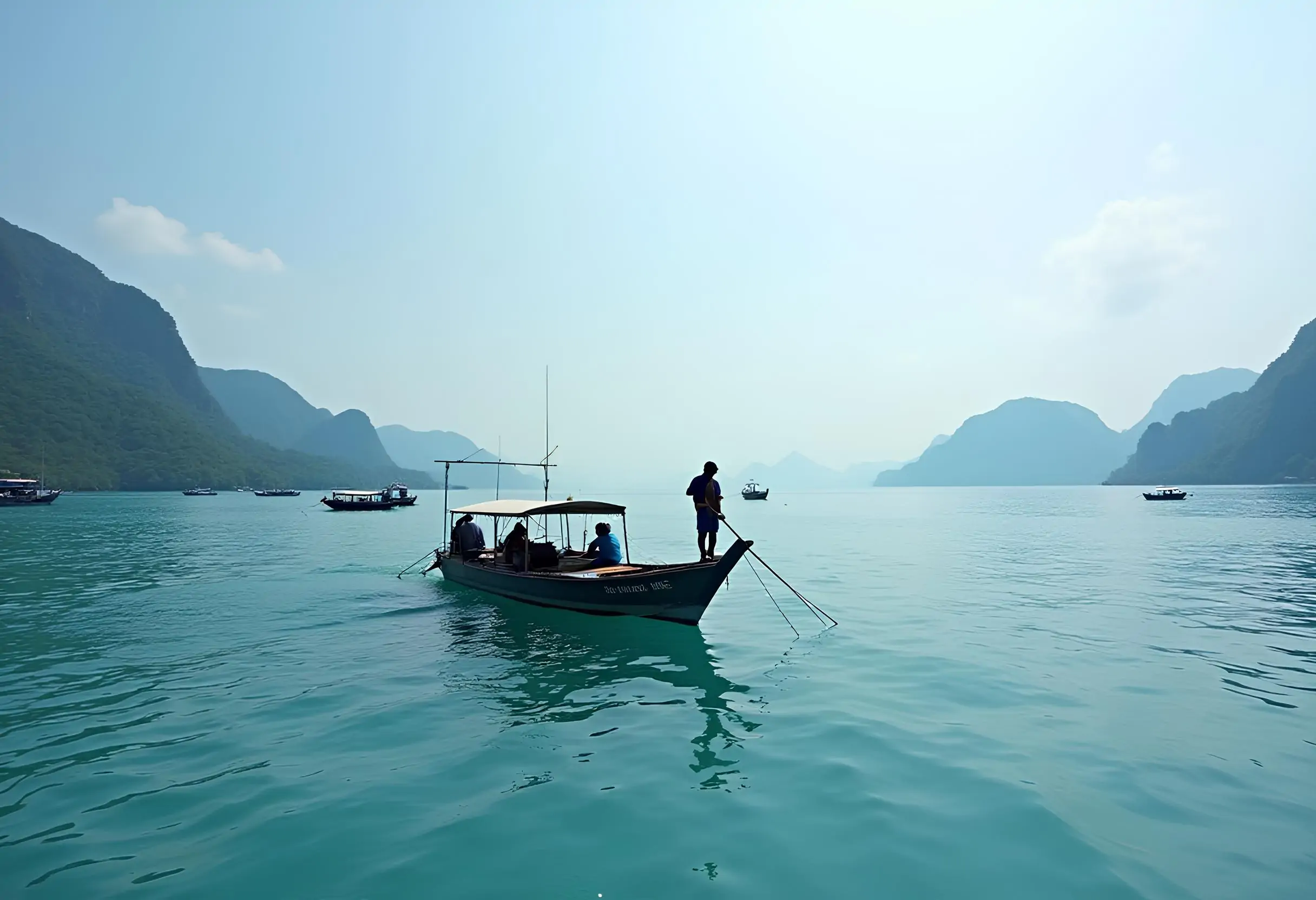 Fishing off the coast of Rawai Beach by Long-Tail Boat