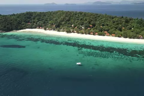 Sunset Seclusion on Coral Island