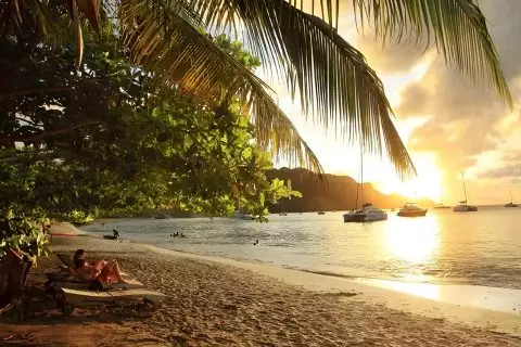 Sunset Seclusion on Coral Island