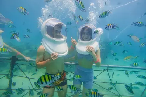 Coral Island and sunset at Promthep Cape