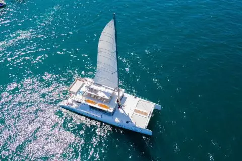 Coral Island and sunset at Promthep Cape
