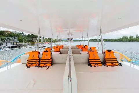 Coral Island and sunset at Promthep Cape